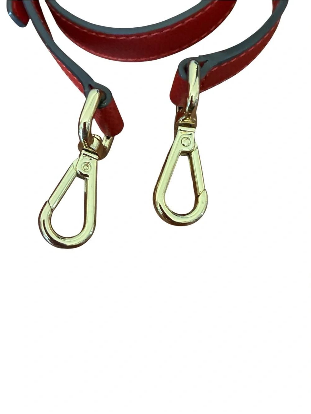 Michael Kors Red Saffiano Satchel with Gold Hardware